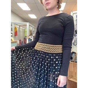 Vintage 90’s Area Code Ballet Top Maxi Dress Size L